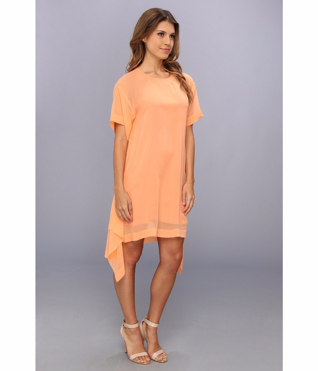 orange silk dress short Designer Orange Mini Dress | Sexy Short Dresses