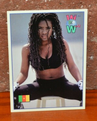  WOMEN OF THE WORLD SEXY & NAUGHTY TRADING CARD SARAH JONES CAMEROON # 8