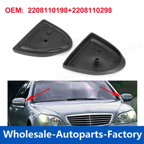 1Pair Door Mirror Gasket Seals For Mercedes Benz W220 S350 S430 S500 S65 AMG