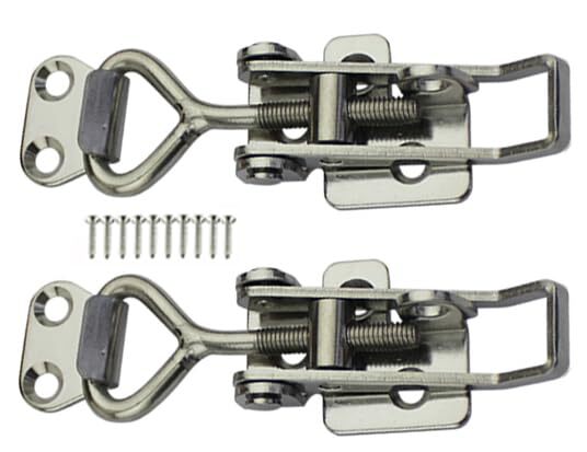 Adjustable Buckle Cabinet Boxes Lever Handle Toggle Catch Latch Lock with Scr...