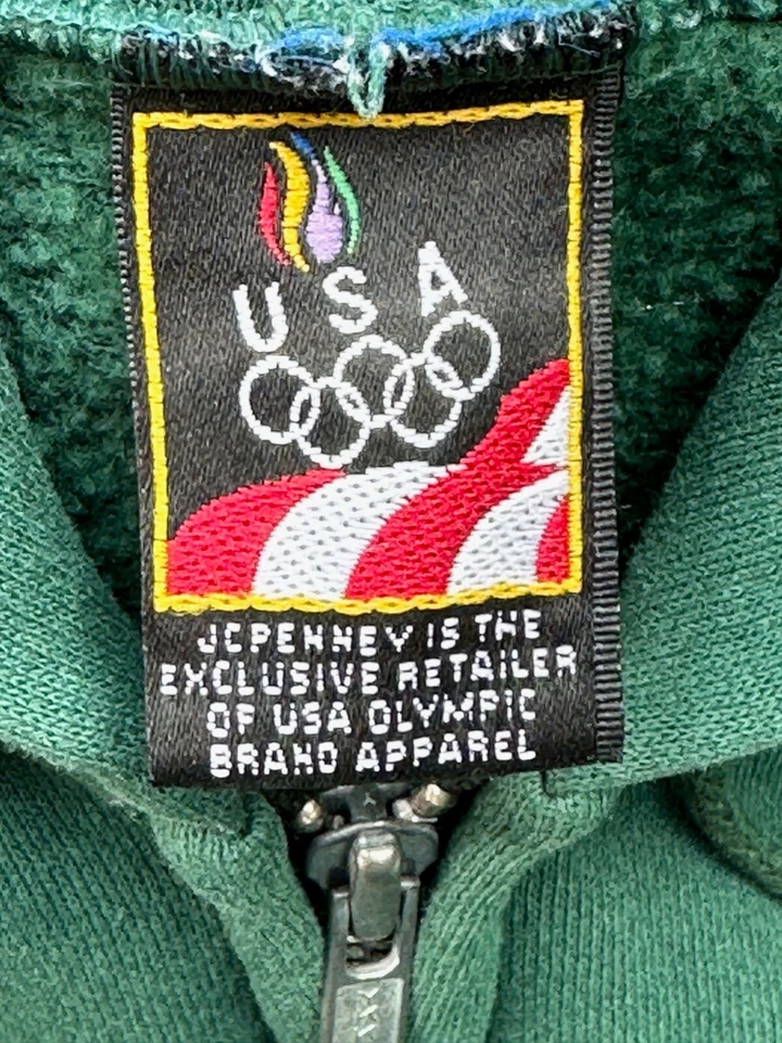 Vintage JC Penney USA Olympic Team Men's Hoodie & Pants Set Size XLT. - Image 3 of 4