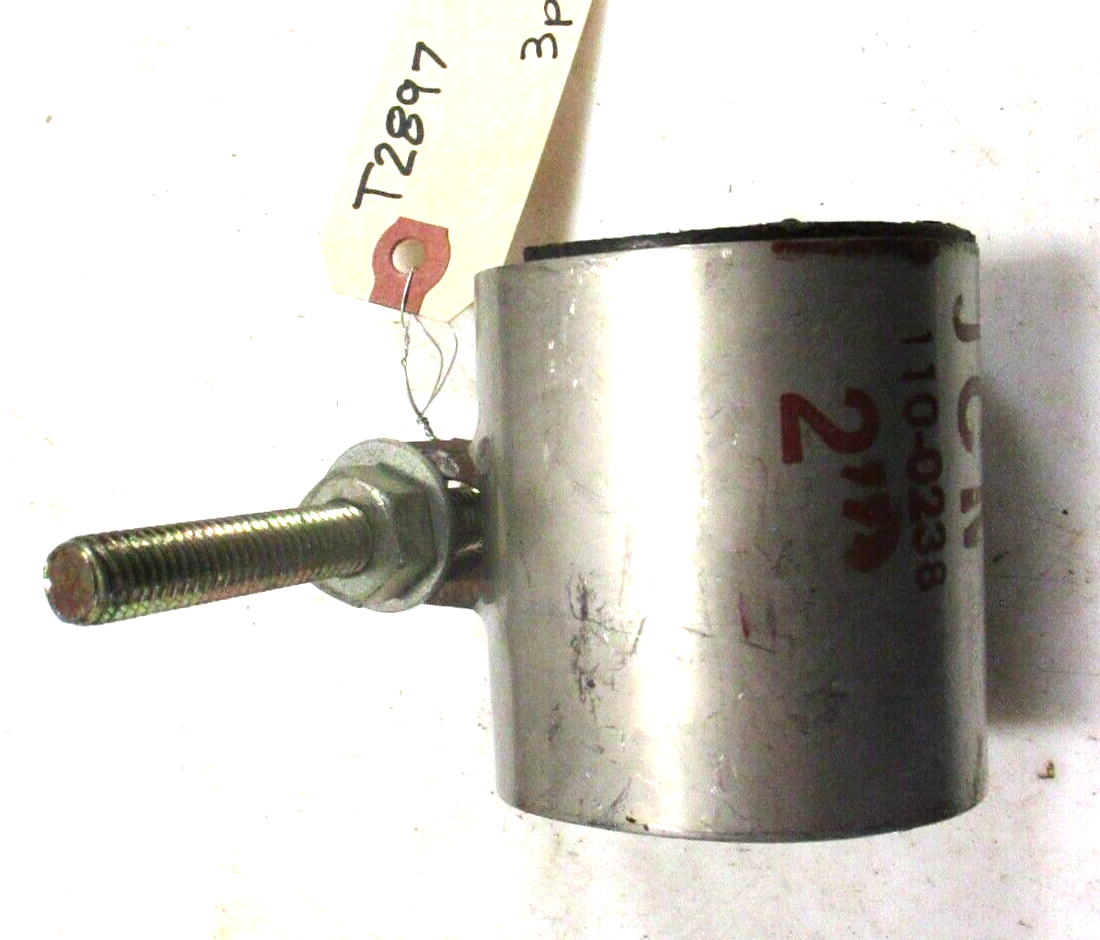 JCM 1100238 Stainless Pipe Repair Clamp 2" (2.375" OD) x 3" Long / 1Bolt eBay