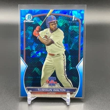 2023 Bowman Draft - Chrome #BDC-183 TayShaun Walton 1st Sapphire TTC2561