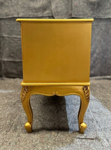 Baroque Rococo Antique French Style Chest Of 3 Drawers, Gold - Picture 10 of 12