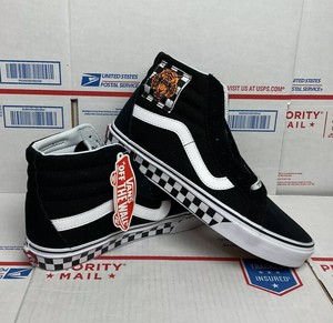 vans sk8 hi tiger check