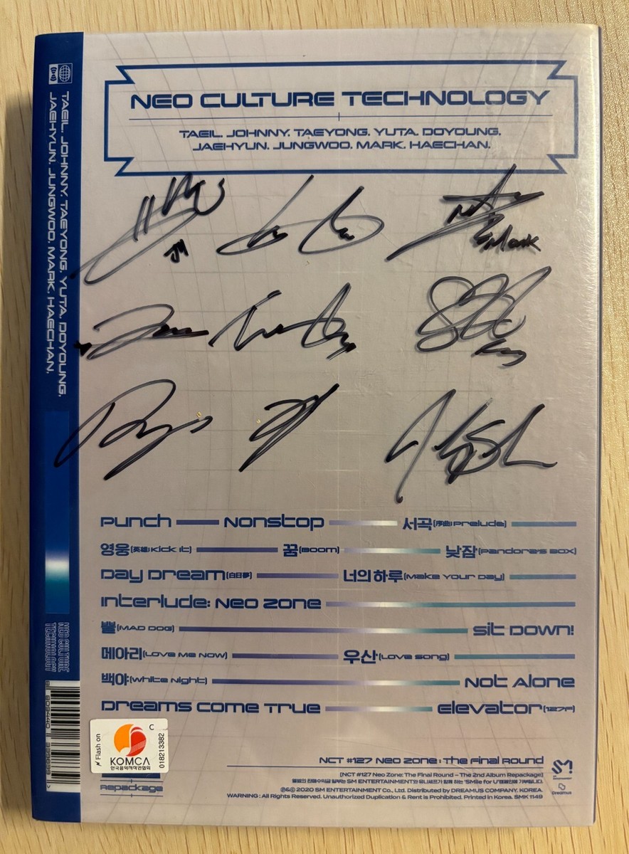 NCT 127 [NCT #127 Neo Zone The Final Round ] Autographed Signed