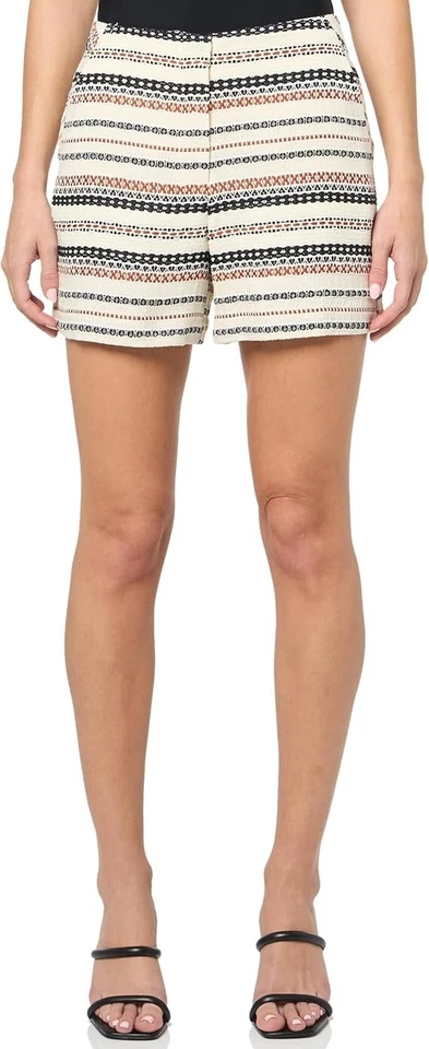 NUEVO CON ETIQUETAS - Pantalones Cortos Trina Turk 'Valera' Texturizados 'Tropicana Tweed' a Rayas, Multi - 6 Foto 2 de 4