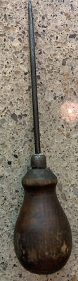 Vintage Wood Handle Scratch Awl/ Ice Pick
