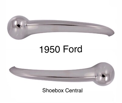 1950 Ford Passenger Car Chrome Inside Door Handles NEW Pair