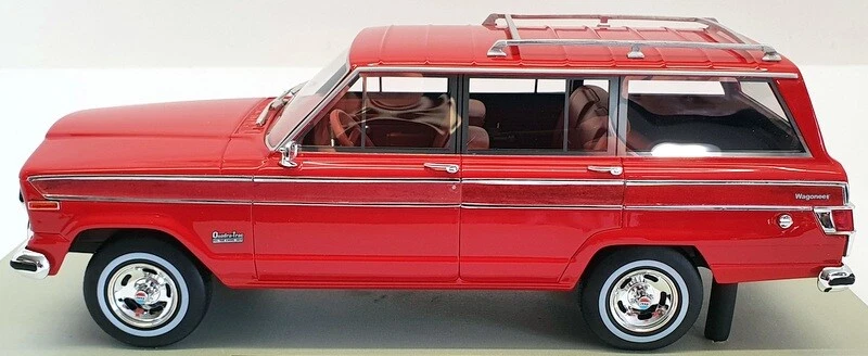 LS Collectibles 1/18 Scale Model Car LS037H - 1979 Jeep Grand Wagoneer - Red - Image 4 of 4