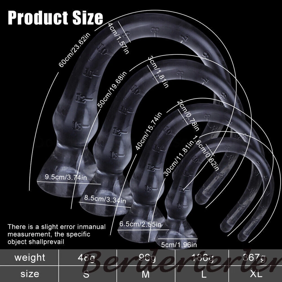 Consoladores de tentáculo anal súper largos 60 cm ventosa suave punto G ano juguetes sexuales Foto 2 de 4