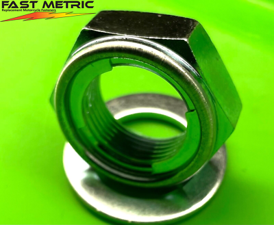 Rear axle nut for KX125, KX250 1993-2002. Replaces Part #92015