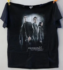 Out of Print, Licensed Person of Interest Black Trio T-Shirt  Size Large New