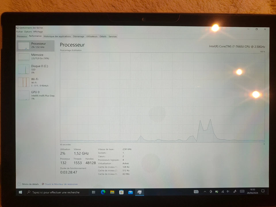 Microsoft Surface Pro 5 12,3"(Intel Core i7-7660U, 2,50GHz, 512Go SSD, 16Go RAM) - Photo 4/4