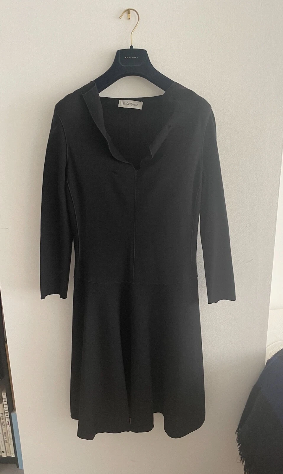 SAINT LAURENT (YSL) Abito in maglia elastica Yves Saint Laurent Little True nero UK12