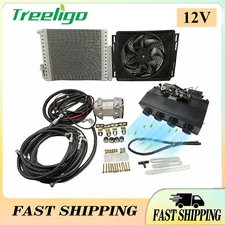 12V Cooling Underdash Air Conditioner Electric A/C Kit For Trucks RV Van Trailer