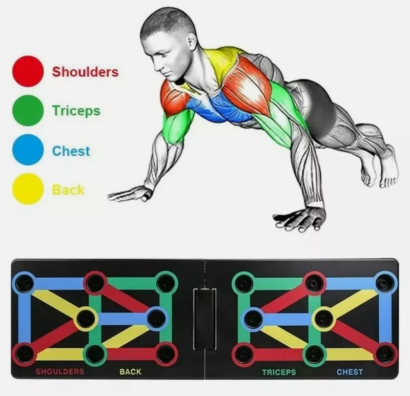 12 in 1 Push Up Board System Foldable Workout Portable Trainer for Home  Fitness