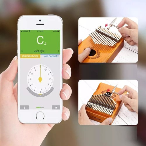 17 Tasten Kalimba Daumenklavier Klavier Thumb Piano Fingerklavier mit Tasche - Bild 4 von 10