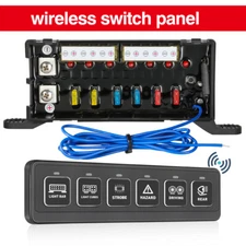 6 Gang Switch Panel Auxiliary Circuit Control Relay System for Jeep Wrangle JK