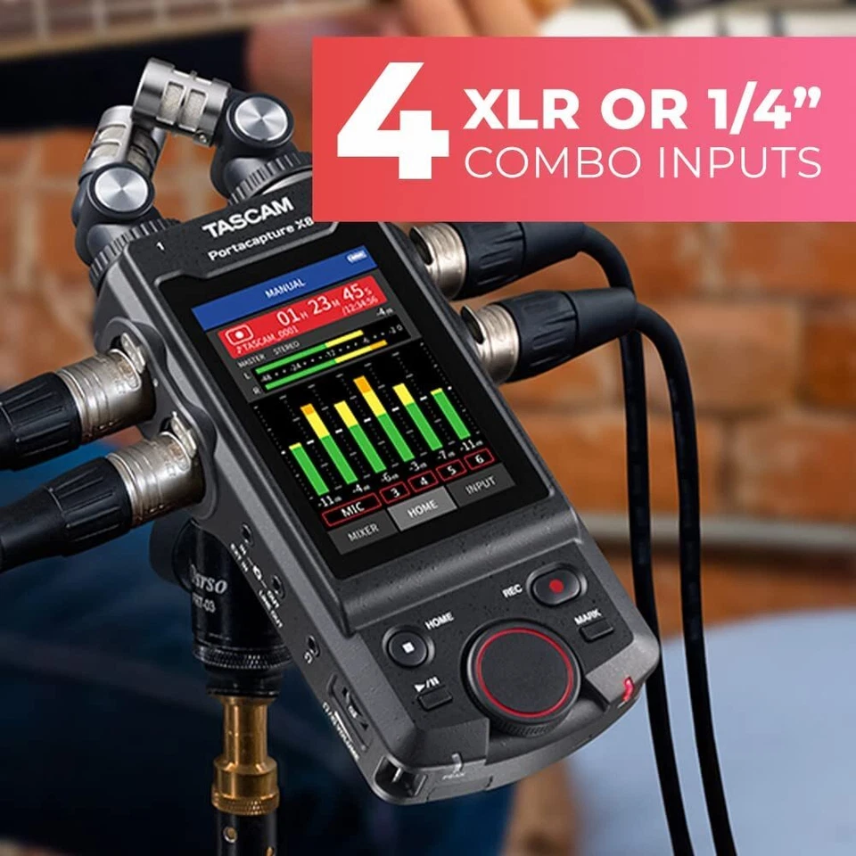 Tascam Portacapture X8 High Resolution Multi-Track Recorder, Portable Recorder - Image 4 of 4