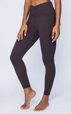 90 Degree by Reflex Carbon Wonderlink High Crossover Ankle Leggings Black NWT