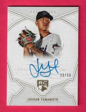 JORDAN YAMAMOTO 2020 Topps Definitive Collection ROOKIE AUTO /50 DRA-JY Marlins