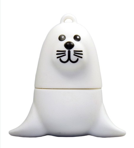 NEW Emtec 3D White Seal Character 8GB USB 2.0 Flash Drive - Picture 2 of 2