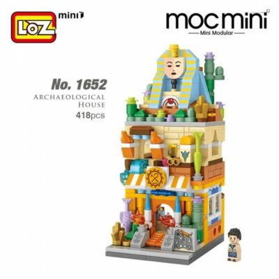 LOZ 1652 ARCHAEOLOGICAL HOUSE Building Blocks Mini Nano Diamond Creative  Brick