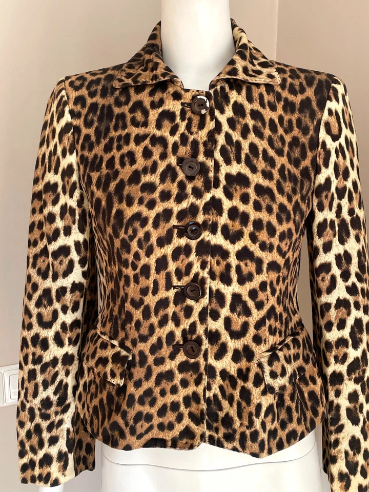 Moschino Cheap and Chic vintage 90s leopard jacket - Size S - Image 3 of 4