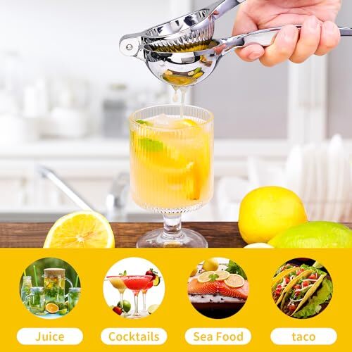 Lemon Squeezer Heavy Duty Lemon Juicer Stainless Steel Lime Squeezer Manual - Picture 3 of 8