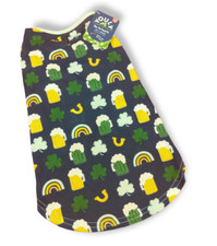 Youly The Fortunate Beer and Clovers Dog TShirt Pet Size: Large New 