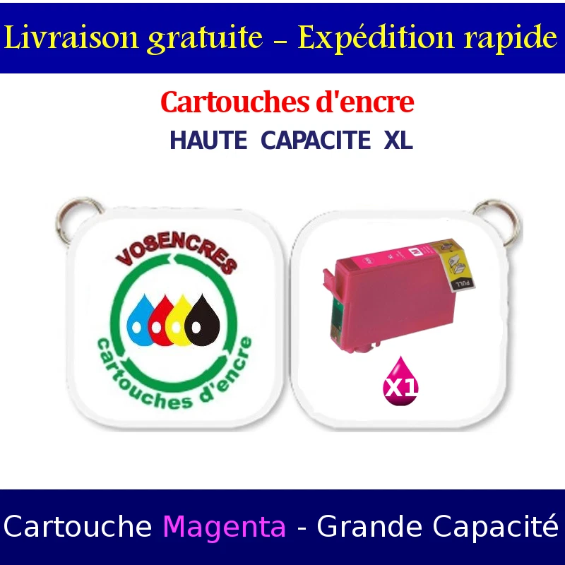 Cartouche compatible Epson T1803 T1813 XL - Magenta (450 Pages)