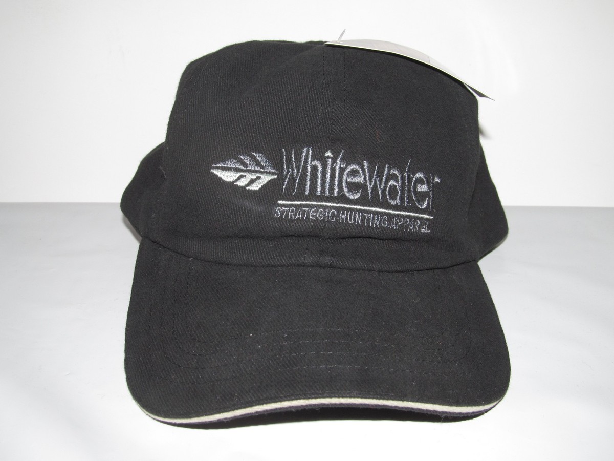 WHITEWATER Outdoors Hunting Apparel OSFM Adjustable Black Cap Hat