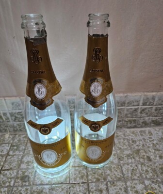 Empty 2 CRISTAL Louis Roederer Champagne Sparkling Wine 750 ml Empty Bottle (2)