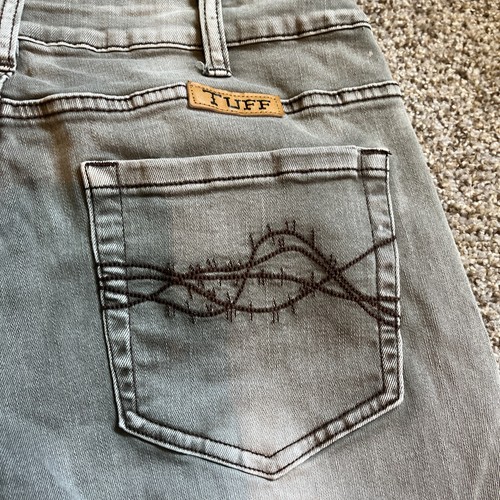 Cowgirl Tough Co Dusty Road Jeans 33x33 (32 X 31.5) Stone Washed Brown Denim - Picture 17 of 18