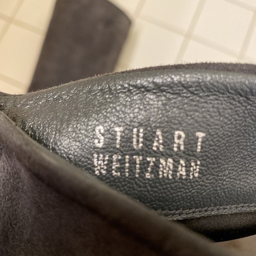 Stuart Weitzman D Grey Color, Suede Boots Size 6 Worn Only 2 Hours - Picture 5 of 12