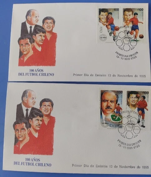 Chile 1995 FDC 100 años del Futbol Chileno - Soccer - Image 4 of 4