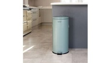 Image of 30L Round Retro Kitchen Pedal Bin Heritage Green - grade B return RRP £46.99