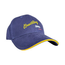 Breitling Cap "Champs" berretto berretto blu 100% cotone cappello da baseball hat blue