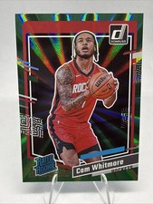 2023-24 Panini Donruss - Rated Rookie Cam Whitmore #211 Holo Green Laser (RC)
