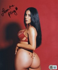 Lena The Plug Signed 8x10 Photo Adult Star Authentic Autograph Beckett BAS COA