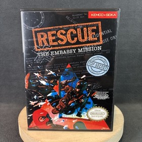 Nintendo NES - Rescue: The Embassy Mission - Game, Manual, & Case - Tested