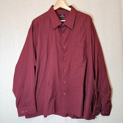 Countess Mara Mens Burgundy Button Up Long Sleeve Shirt XXL Business Lightweight | eBay Countess Mara Mens Burgundy Button Up Long Sleeve Shirt XXL Business Lightweight | eBay