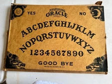 Vintage Antique William Fuld Mystifying Oracle painted Wood OUIJA game BOARD USA