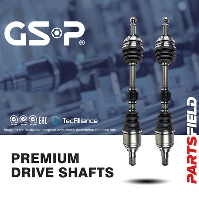 Pair Front GSP CV Joint Drive Shafts for Nissan Bluebird 1993-1997 FWD U13 U14