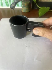 Big Mouth Toys Novelty Shot Glass Black Ceramic "Shooter" Pistol Gun