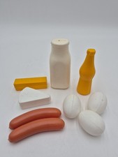 Vintage Eggs Cheese Butter Hotdog Breakfast Milk Pretend Play Food Toy Lot