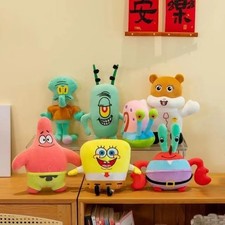Spongebob Plush Toy Teddy Cartoon Gift Soft Stuffed Doll Patrick Star Kids Toys