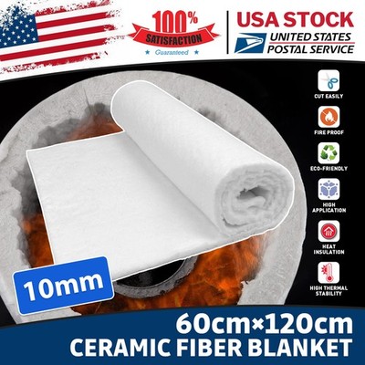 24'' x 48'' Ceramic Fiber Blanket Insulation High Temperature Fireproof Mat Pads