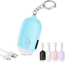 Hion Safe Personal Alarm for Women,Rechargeable 130dB Police Approved Rape Rope